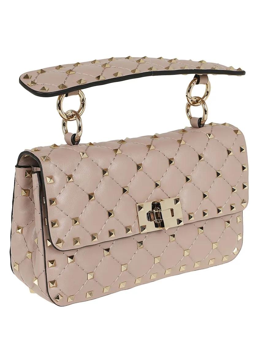 Valentino Hobo bags Small Shoulder Bag Rockstud Spike in roze