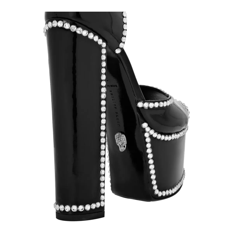 Philipp Plein Riemchensandalen Sandalen High Heels schwarz(Image 4)