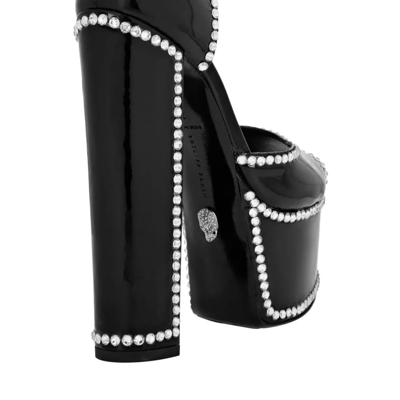 Philipp Plein Riemchensandalen Sandalen High Heels schwarz(Image 4)