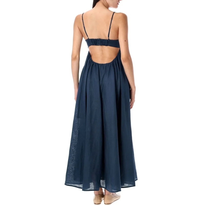 Zimmermann  Ascension Twist Front Dress Blue