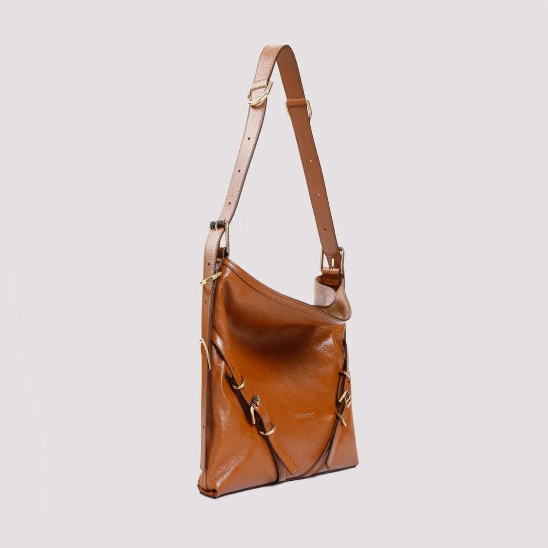 Givenchy Shoppers Soft Tan Brown Buffalo Leather Shoulder Bag in bruin