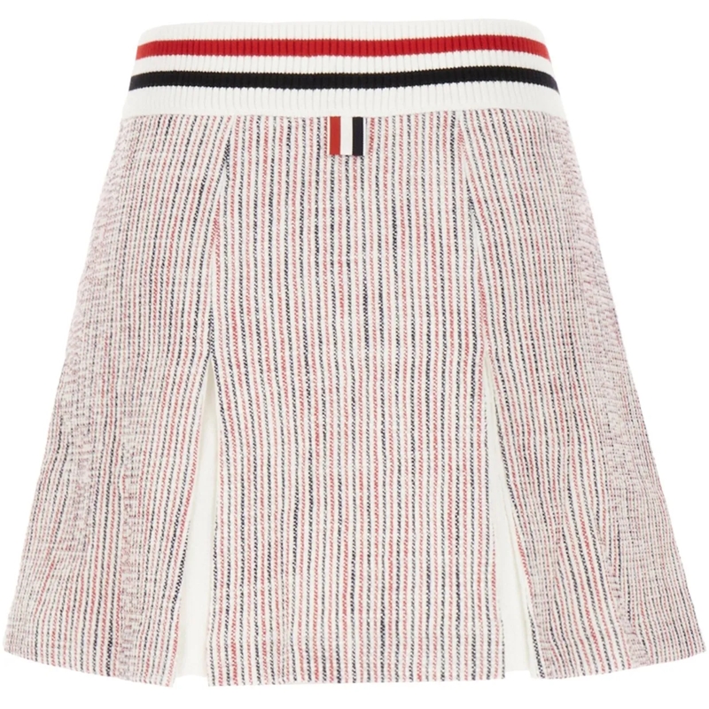 Thom Browne Jupe midi Thom Browne Embroidered stretch cotton blend mini  mehrfarbig(Image 2)