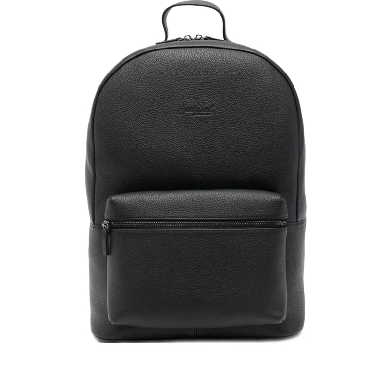 Mc2 Saint Barth Rucksack Matte Black Minimalist Backpack Black
