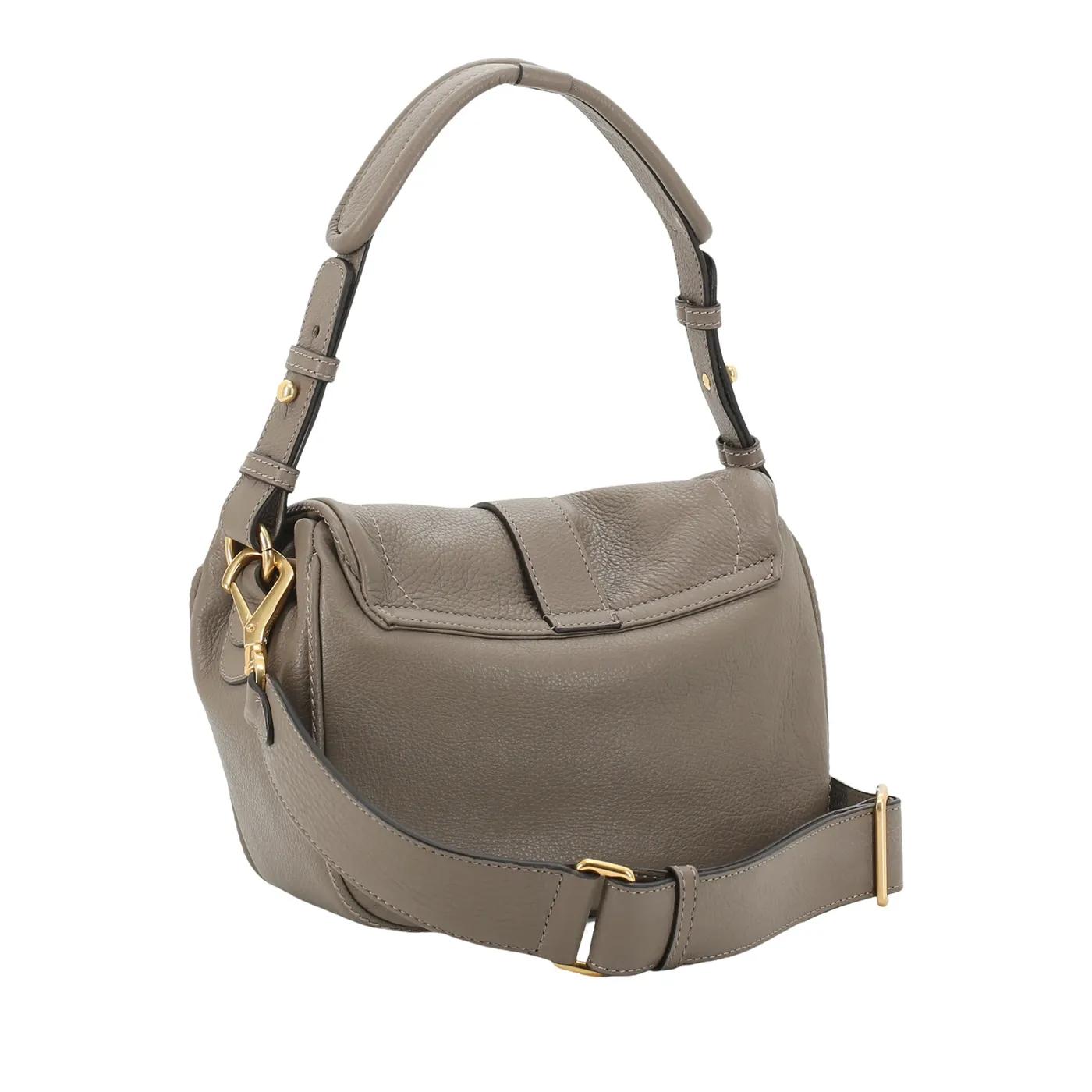 Thumbnail - Abro Hobo Bags - Schultertasche STAR SADDLE - Gr. unisize - in Taupe - für Damen