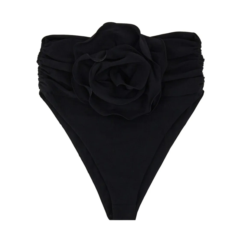 Magda Butrym  Black High-Waisted Swimsuit Bottom Black