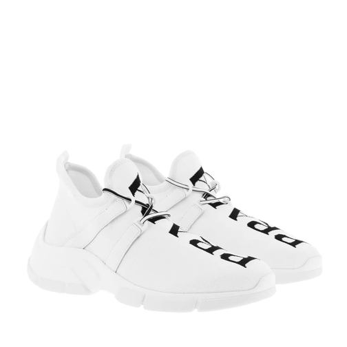 Prada Calzino Sneakers White/Black Slip-On Sneaker