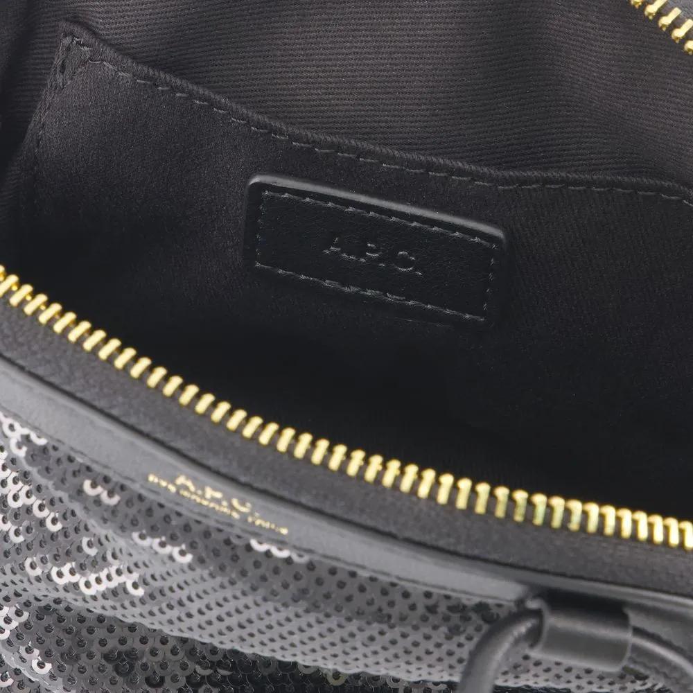 A.P.C. Clutches Ninon Small Clutch Synthetic Black in zwart