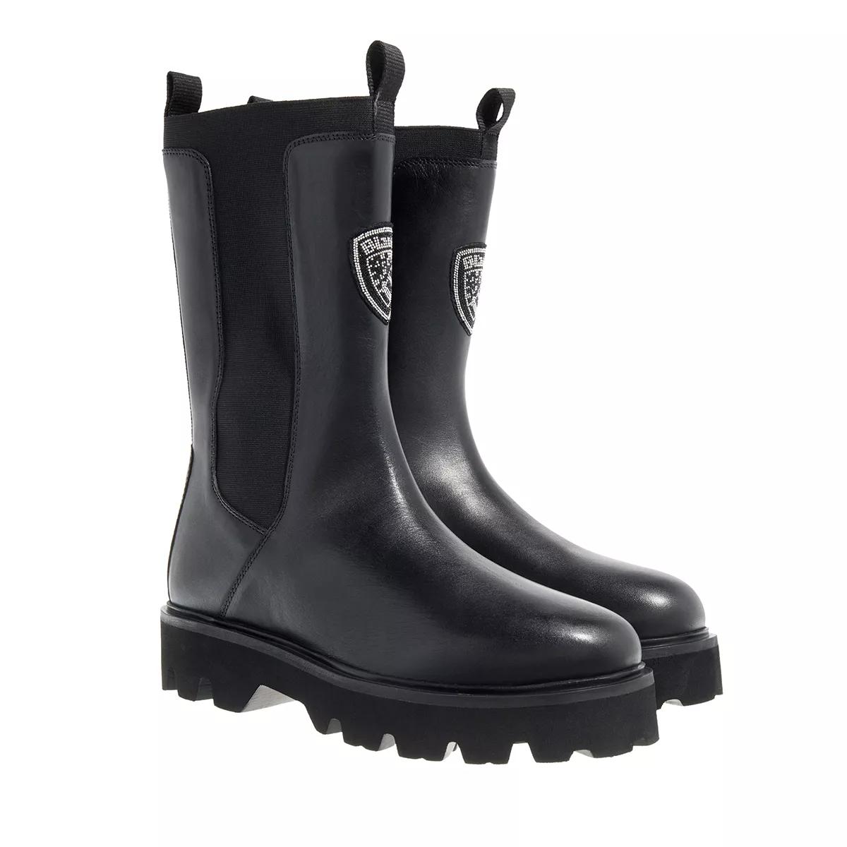 Blauer Boots & Stiefeletten - Eva - Gr. 36 (EU) - in Schwarz - für Damen