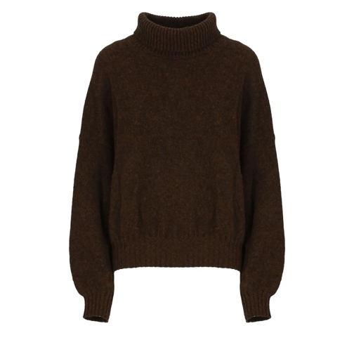 Khaite Pull à col roulé Cashmere Jumper Brown