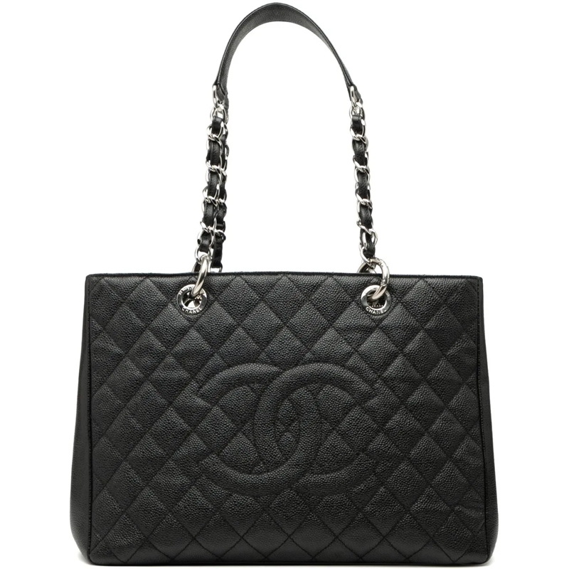 Chanel Shopper Caviar Grand Shopping Tote schwarz