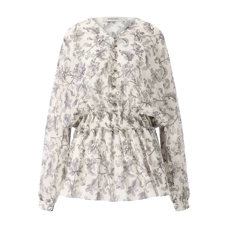 Golden Goose Minikleid Minikleid mit Blumenmuster weiß