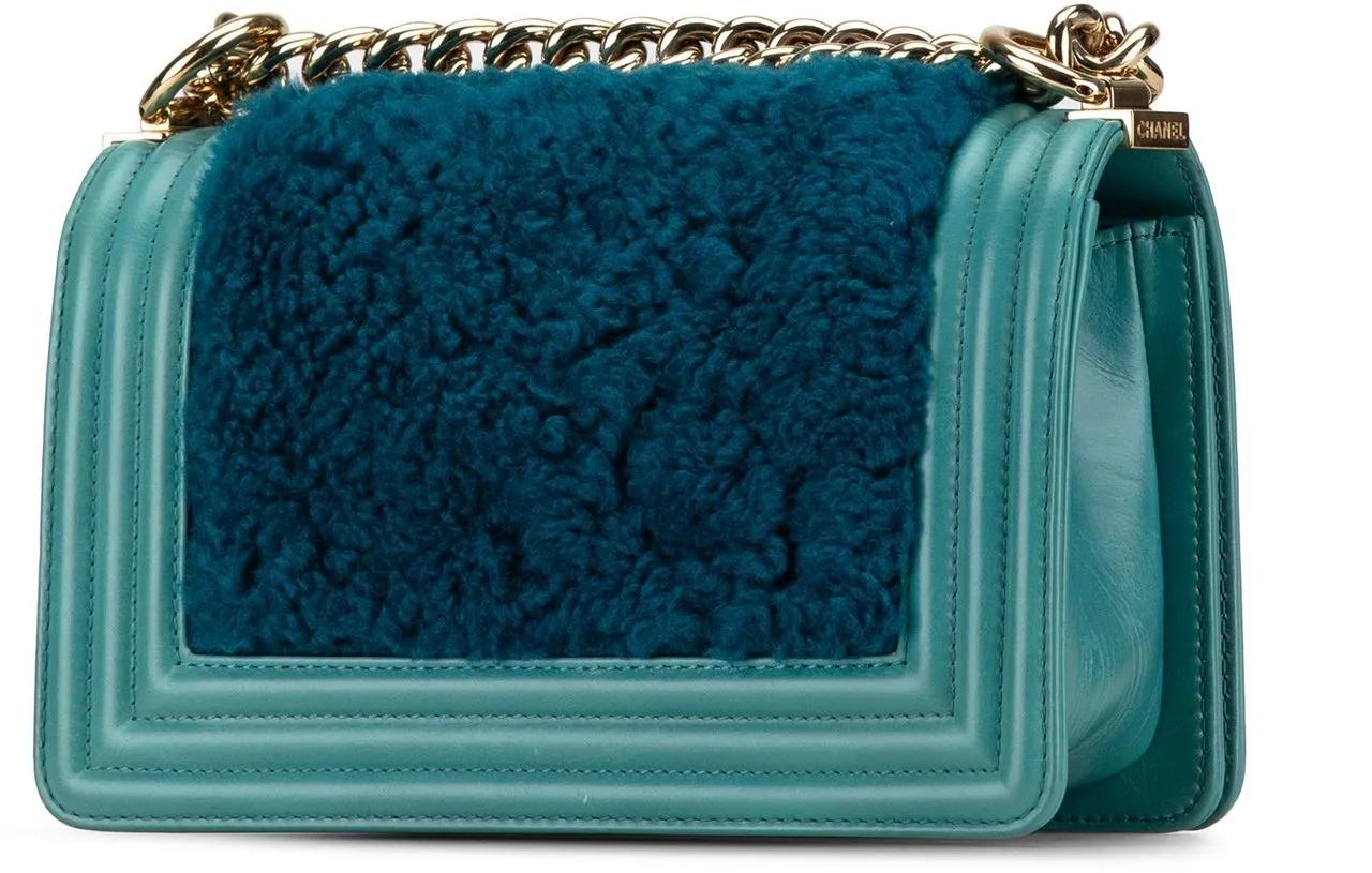 Thumbnail - Chanel Hobo Bags - 2016-2017 Small Shearling Boy Flap - Gr. unisize - in Blau - für Damen