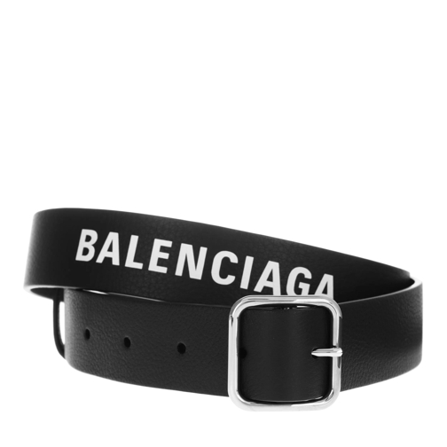 Balenciaga Everyday Belt Leather Black Leren Riem