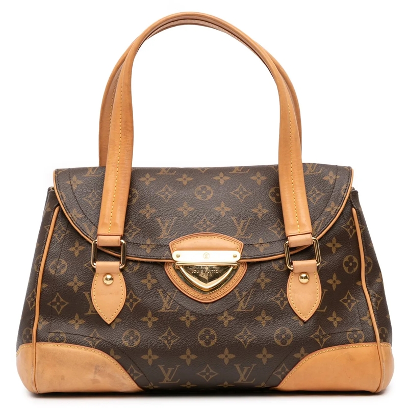 Louis Vuitton Schultertasche Monogram Beverly GM braun