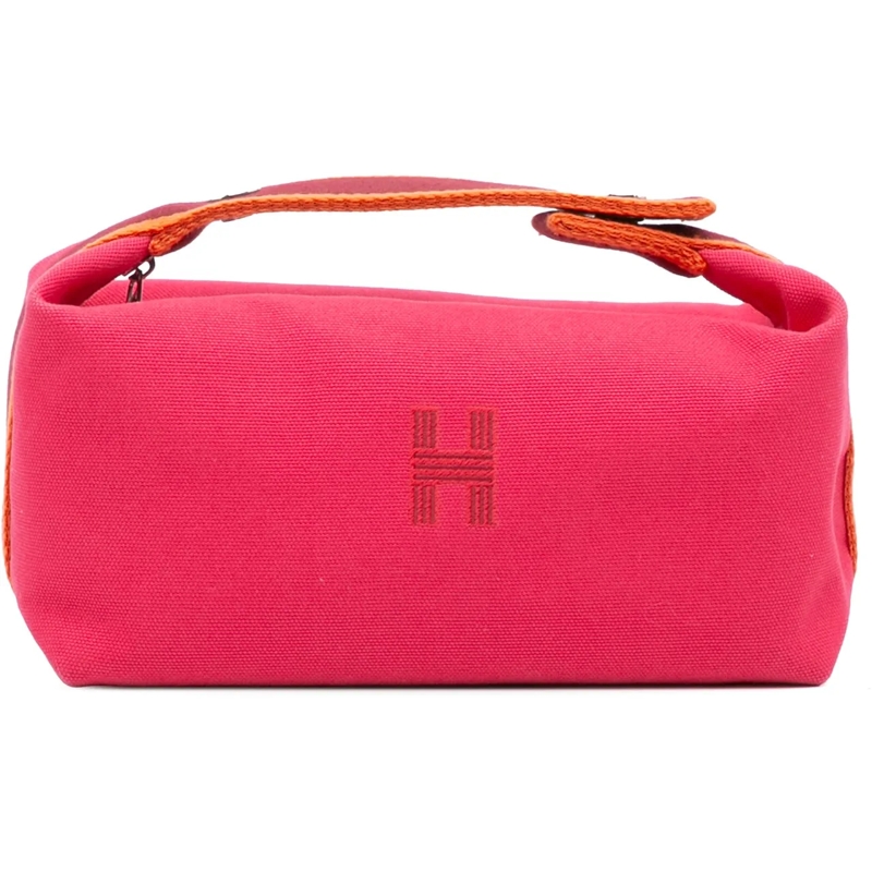 Hermès Nécessaire Small Canvas Bride A Brac Case rose