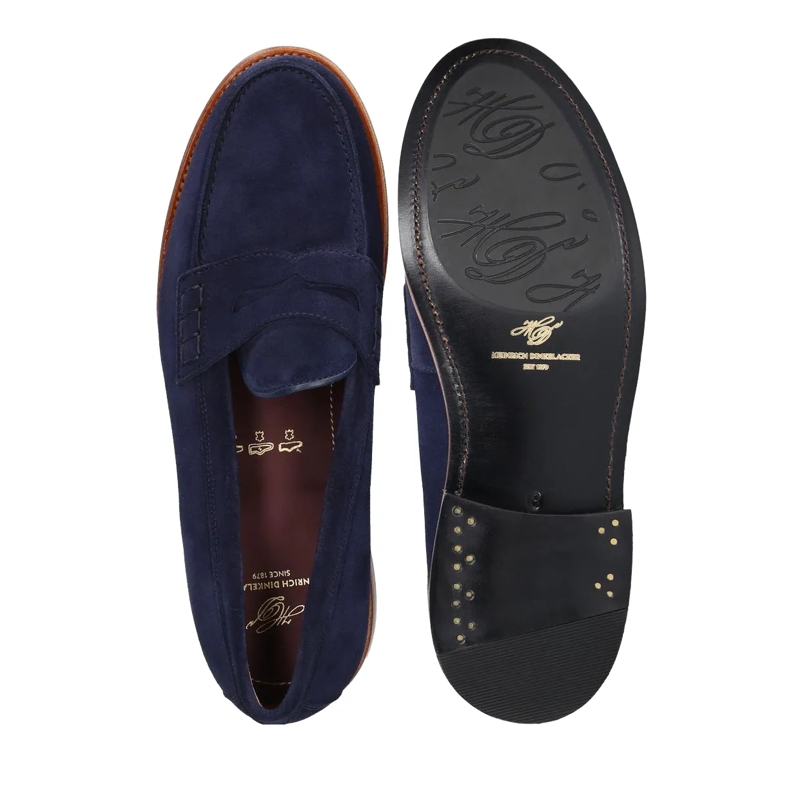 Heinrich Dinkelacker Loafer Loafer Wien Plain V blau(Image 4)