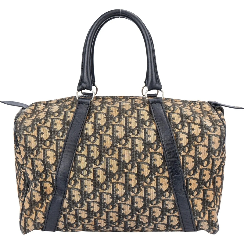 Christian Dior Schultertasche Christian Dior Trotter Monogram Boston 30 Handbag blau