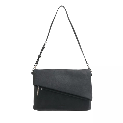 Calvin Klein Ck Fold Shoulder Bag Black Borsa a tracolla