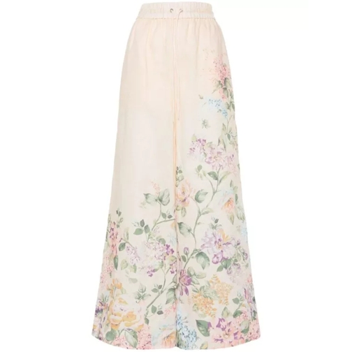 Zimmermann Halliday Floral-Print Palazzo Trousers Multicolor 