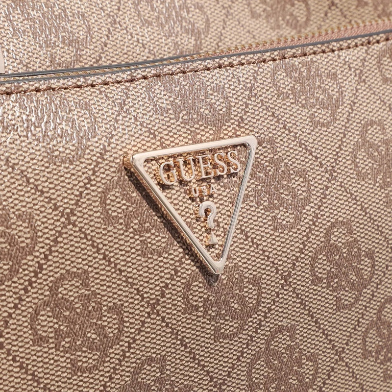Guess Crossbody Bag Noelle Double Pouch Crossbody Latte Logo(Image 5)