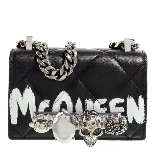 Alexander McQueen Satchel Bag Leather Black/Ivory Mini Bag