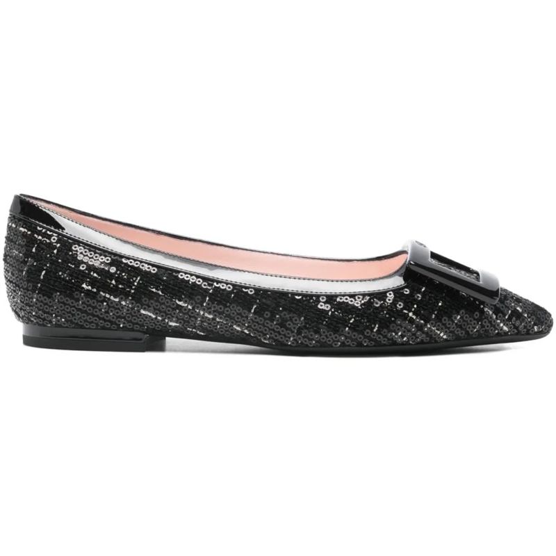 Roger Vivier Ballerinas Flat Shoes Black schwarz