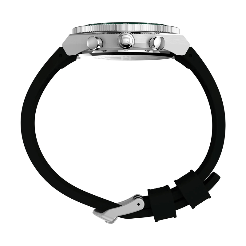 Timex Quarzuhr Quarz-Analoguhr Q Timex Continental Chronograph schwarz(Image 2)