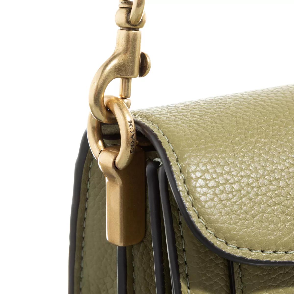 Coach Pochettes Polished Pebble Leather Tabby Shoulder Bag in groen
