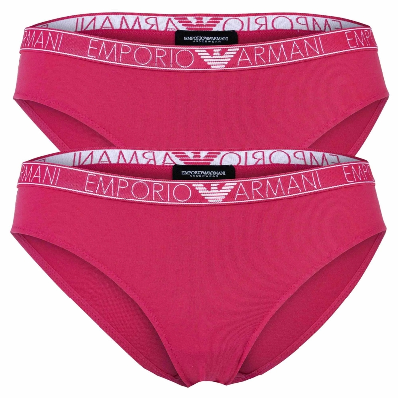 Emporio Armani  Essential Studs Logo 2er Pack pink