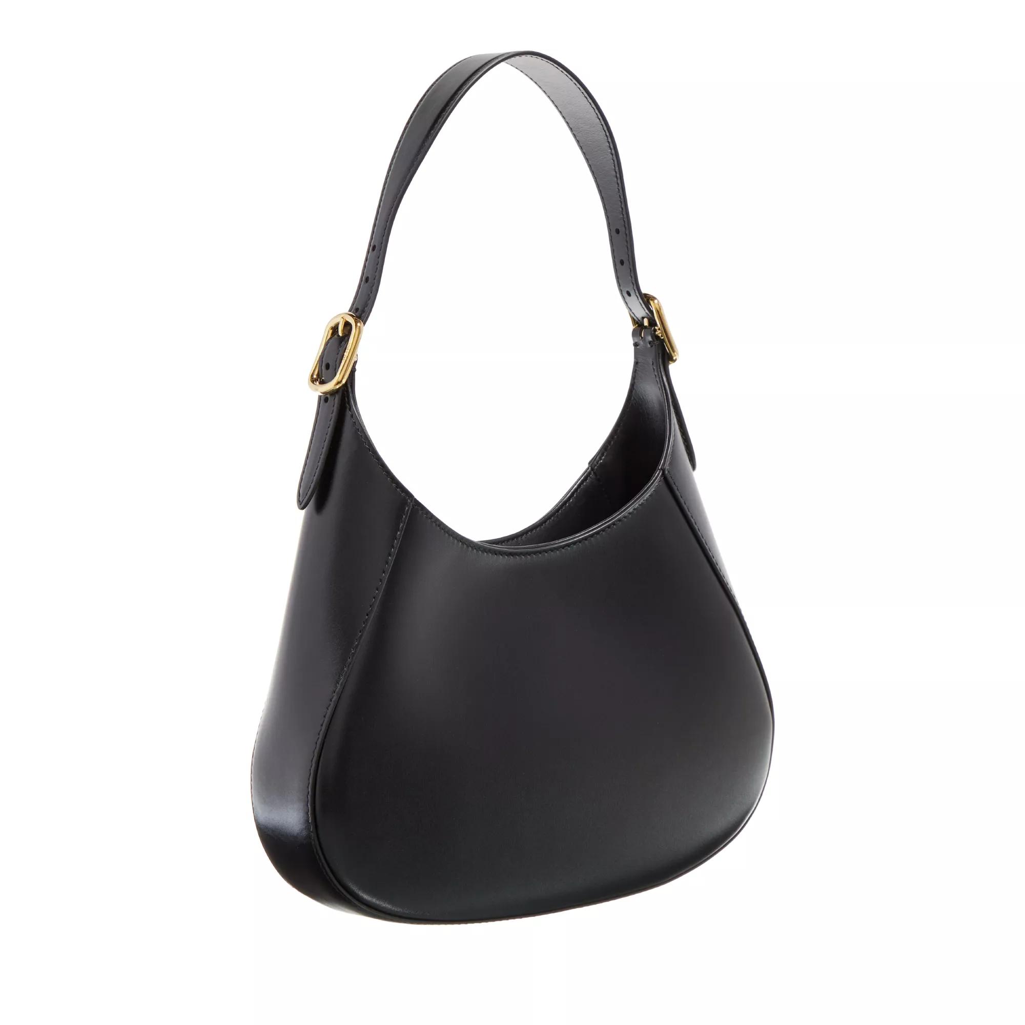 Prada Hobo bags Leather Shoulder Bag in zwart