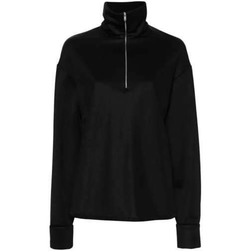 Jil Sander Black Half-Zip Sweatshirt Black 