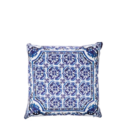 Dolce&Gabbana Blue And White Small Cushion With Blue Mediterrane Blue 