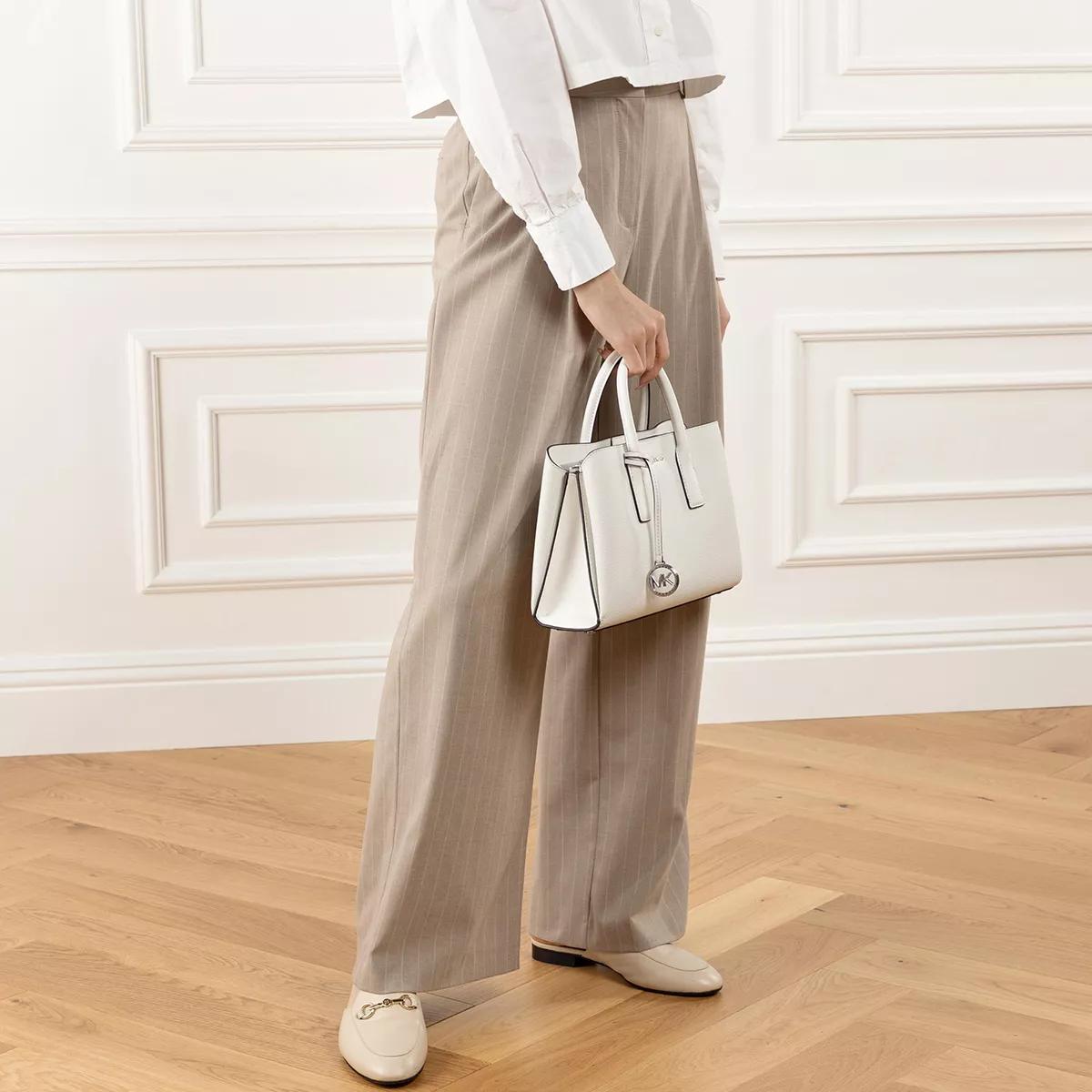 Michael Kors Handtas van generfd leer met zilveren studs White Dames