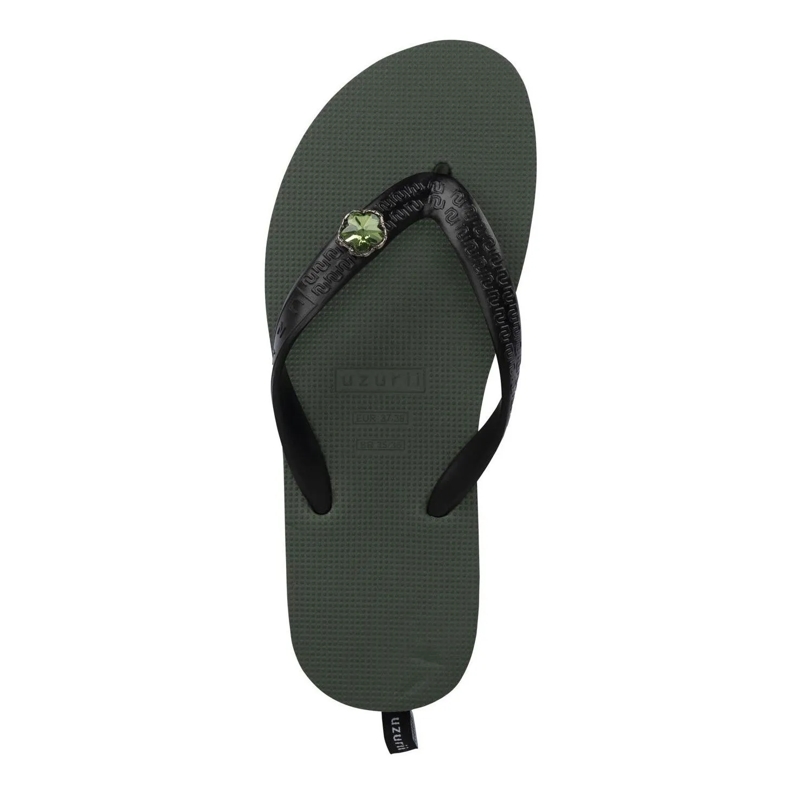 UZURII Flip Flops Zehentrenner Mondriaan Switch Mid Heel dunkel-grün(Image 3)