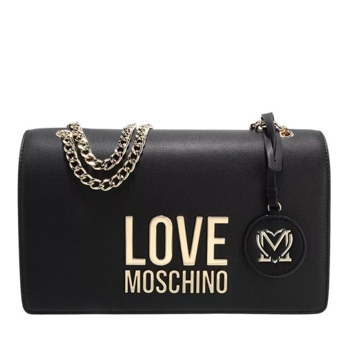 Love Moschino Borsa Bonded Pu  Nero Crossbody Bag