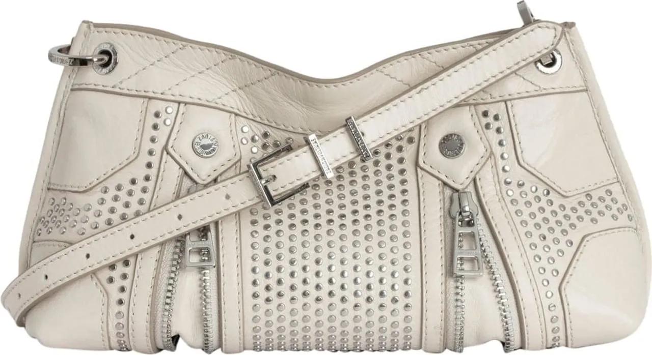 Zadig & Voltaire Vintage Flash Effect Leren Tas Beige Dames