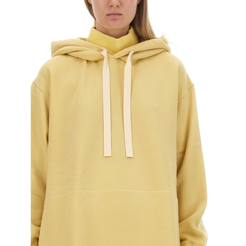 Jil Sander  Relaxed-Fit Oversized Hoodie With Drawstring Closu Yellow (Image 4)