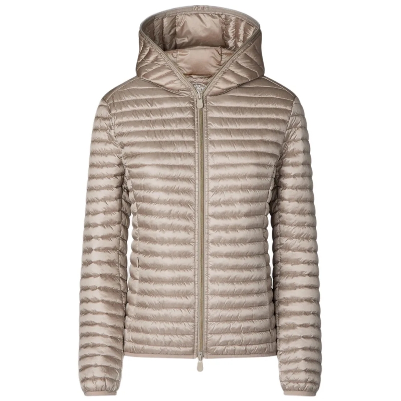 Save the Duck  Brown Padded Jacket Pink