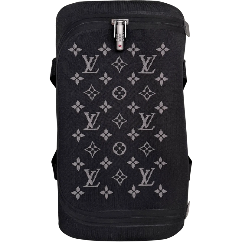 Louis Vuitton Sac week-end Louis Vuitton Horizon Soft Jacquard Duffle 55 Reis schwarz