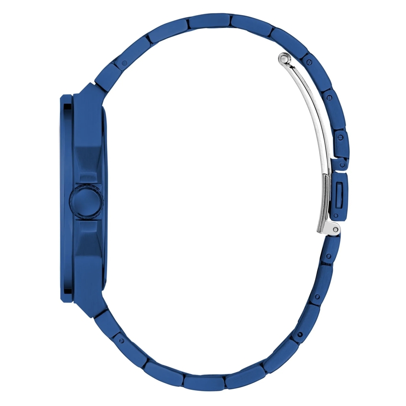 Guess Quarzuhr Quarz-Analoguhr Vinyl blau(Image 2)