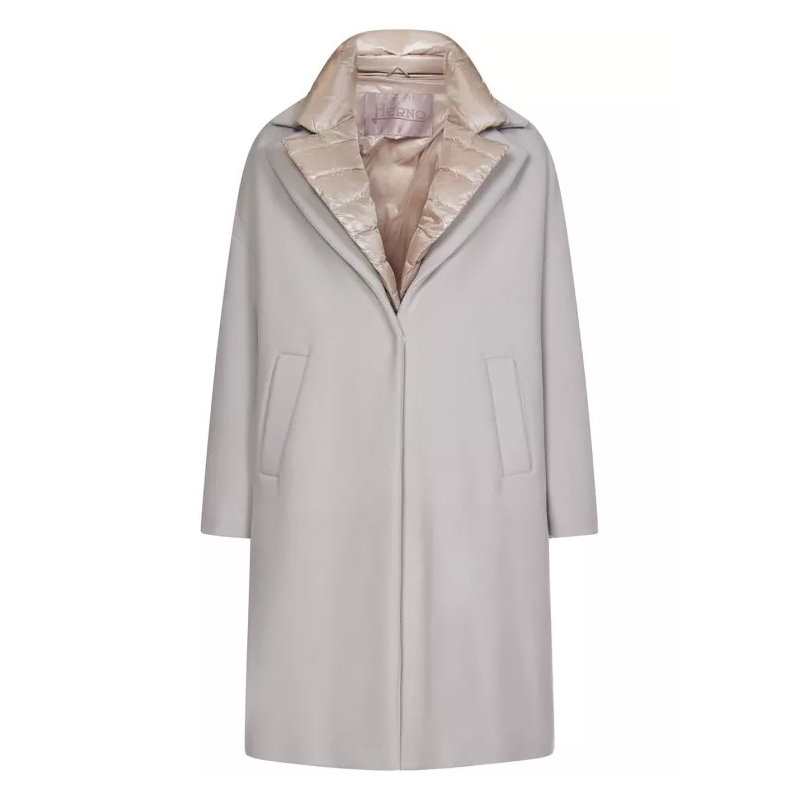 Herno Wollmantel Double Wool Coat White