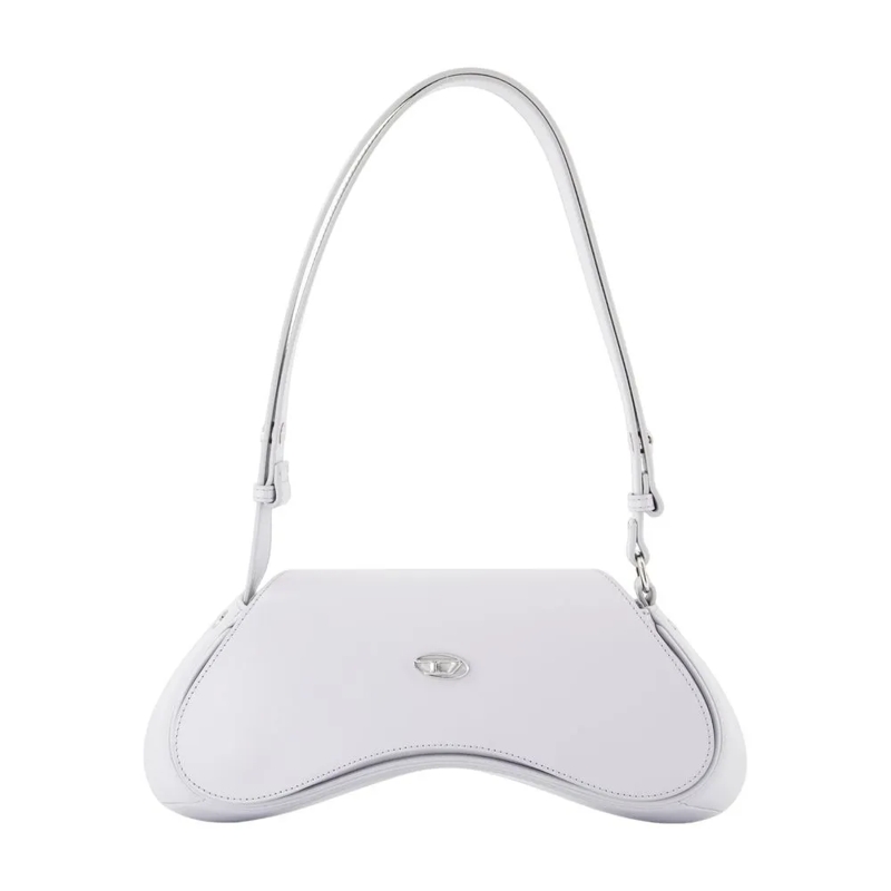 Diesel Sac à bandoulière Play Shoulder Bag - Leather - Grey Grey