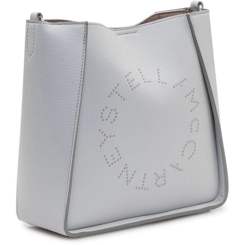Stella McCartney Sac à bandoulière Borsa Crossbody con Logo Traforato grau(Image 3)