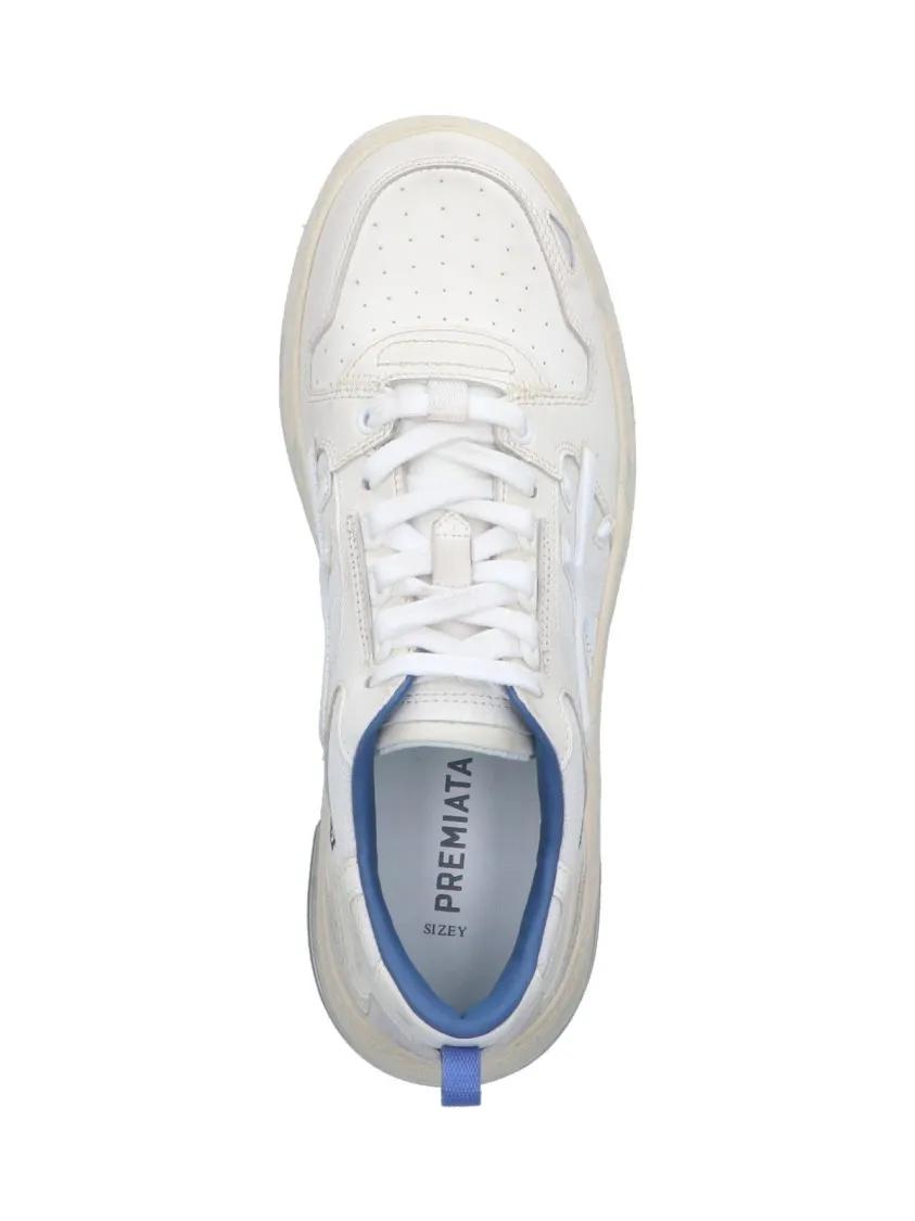 Thumbnail - Premiata Low-Top Sneaker - "Drake" Mesh & Suede Sneakers – White - Gr. 43 (EU) - in Weiß - für Damen