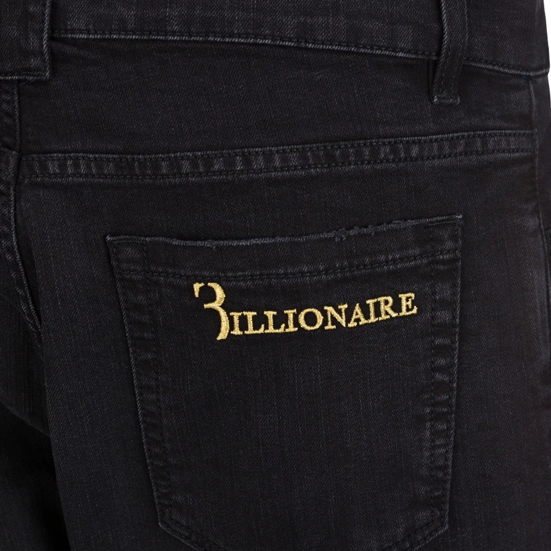 BILLIONAIRE Jeans mit geradem Bein Jeans Regular Fit Statement schwarz(Image 5)