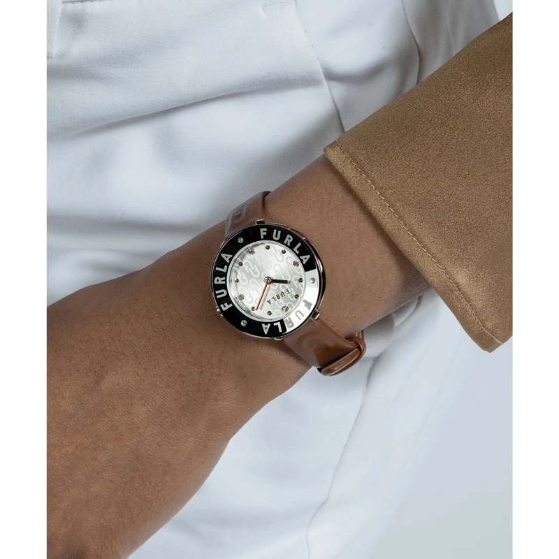 Furla Quarzuhr Quarz-Analoguhr Furla Essential braun(Image 5)