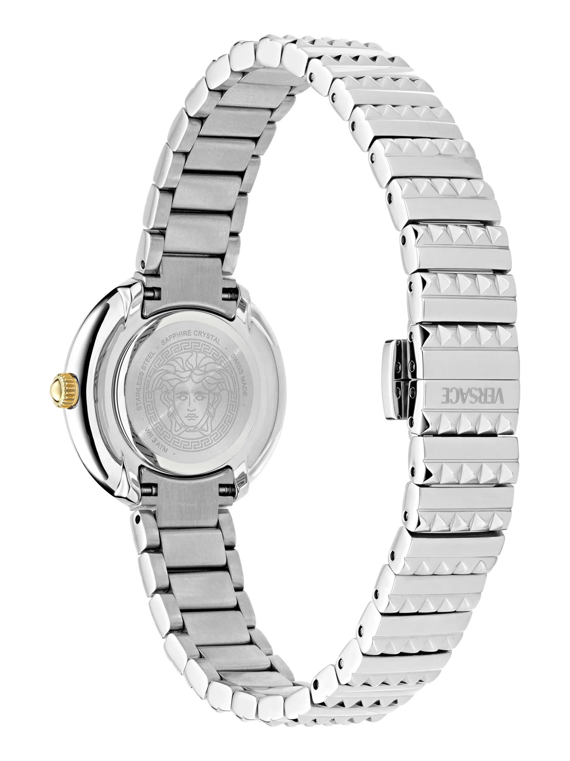 Thumbnail - Versace Uhr - Quarzuhr Mit 2 Zeigern Greca Goddess Pet. Sp.(Wc-D - Gr. unisize - in Silber - für Damen