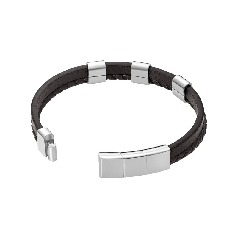 Police Armband Armband Unity- Herrenarmband- Farbe: schwarz-  braun(Image 3)