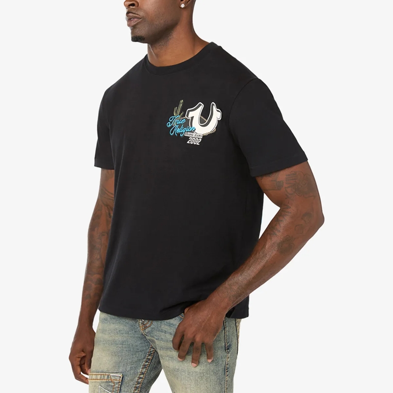 True Religion T-Shirt T-Shirt WILD WEST- Baumwollshirt- Western-inspi schwarz(Image 3)