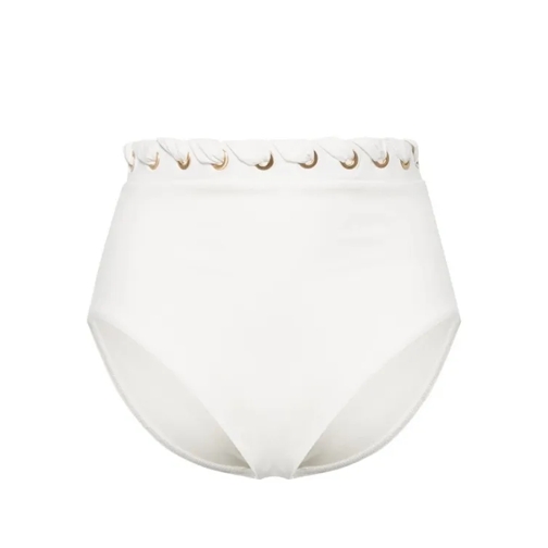 Zimmermann White Halliday High-Waisted Bikini White 